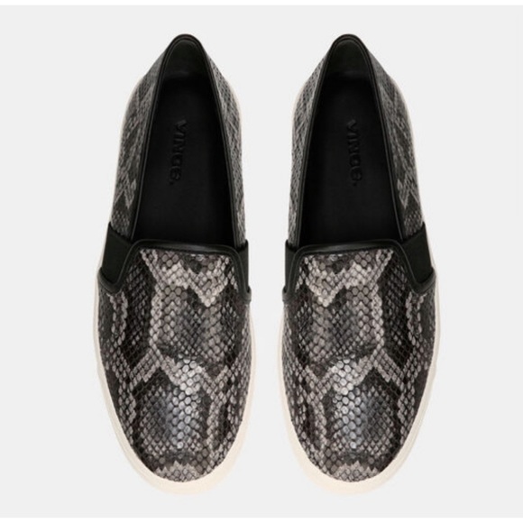 NIB ~ VINCE BLAIR 5 SNAKE SLIP ON SNEAKERS sz 8.5 - Picture 5 of 15